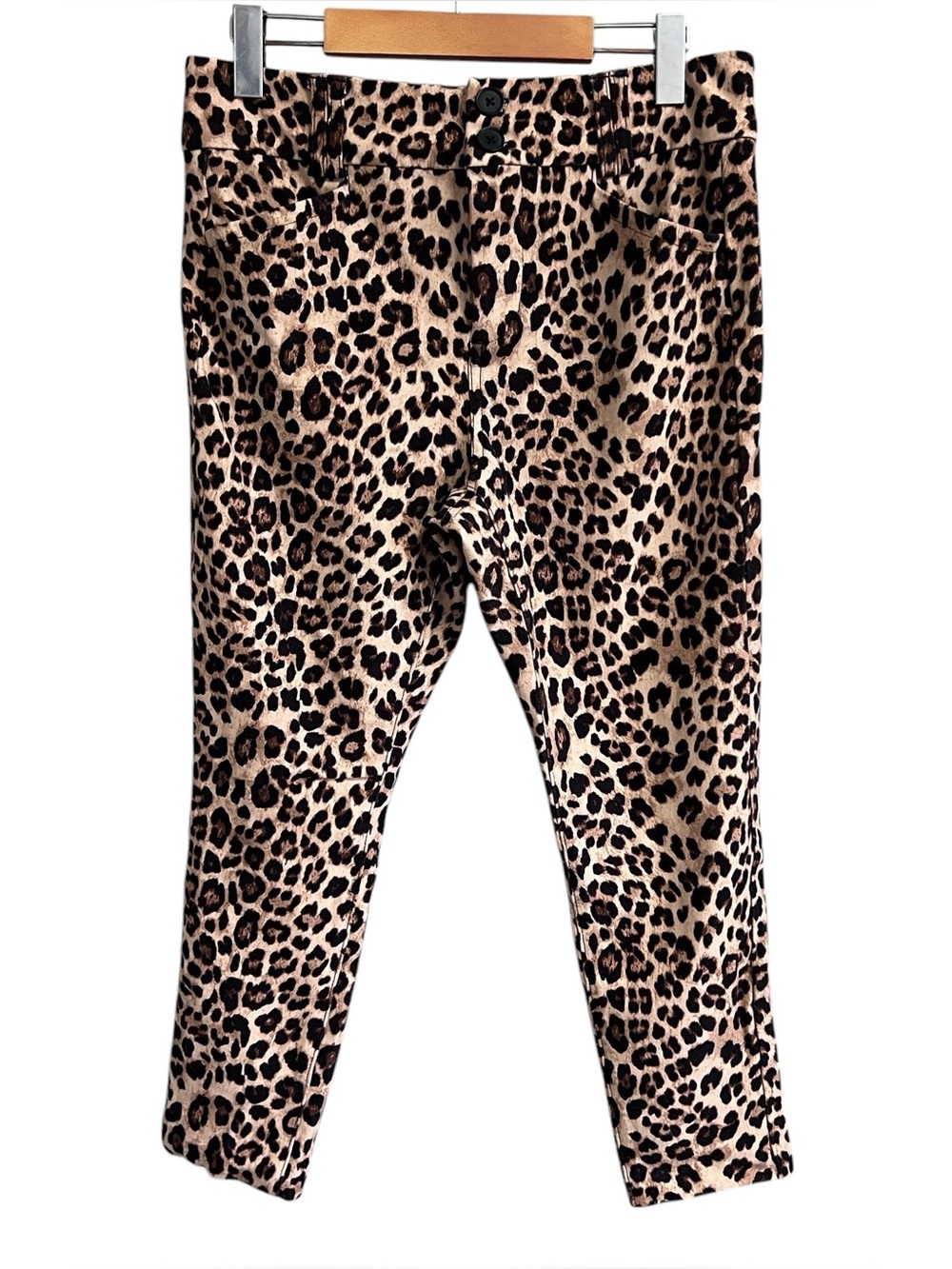 torrid Leopard Print Ankle Pants in Tan and Black